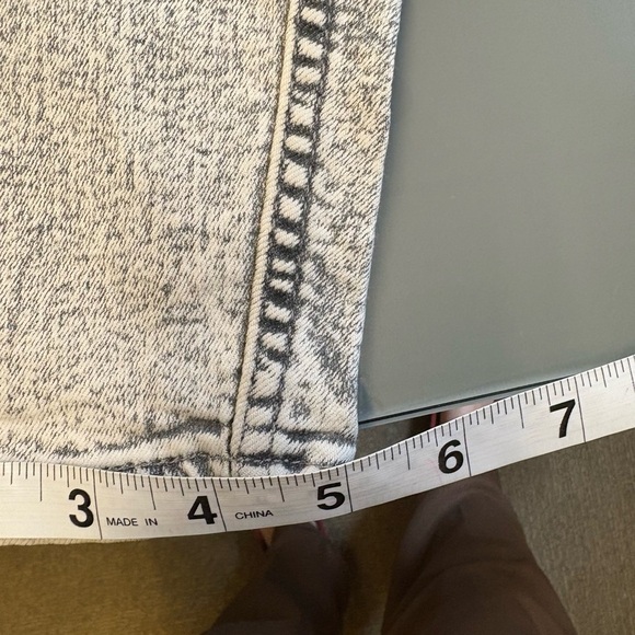 H&M Gray High Rise skinny leg denim Jeans Y2K style acid wash women's size 8 - Picture 10 of 10